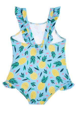 Girls - Pineapple Multi Colour Swimsuit