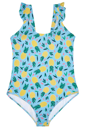 Ladies - Pineapple Multi Colour Swimsuit